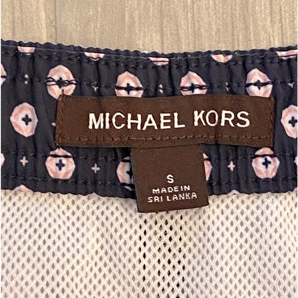 Michael Kors Men's Geometric Swim Trunks - Picture 5 of 6
